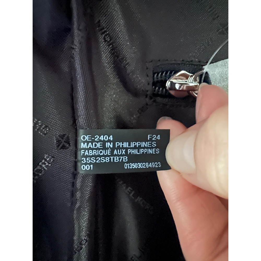 Michael Kors Jaycee Large Zip Pocket Backpack Black Signature 35S2S8TB7B NEW - Picture 6 of 8